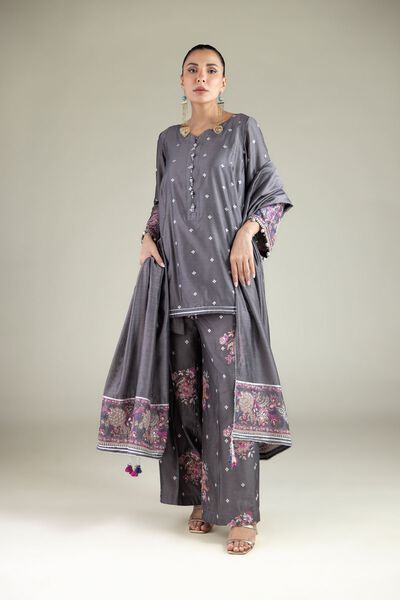 Embroidered | Cotton Net | Festive Paisley Dupatta | GBP 25.00