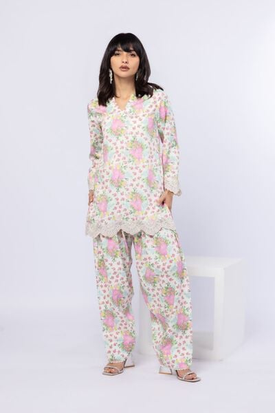 Embroidered | Crosshatch Raw Silk | Kurta | GBP 35.00