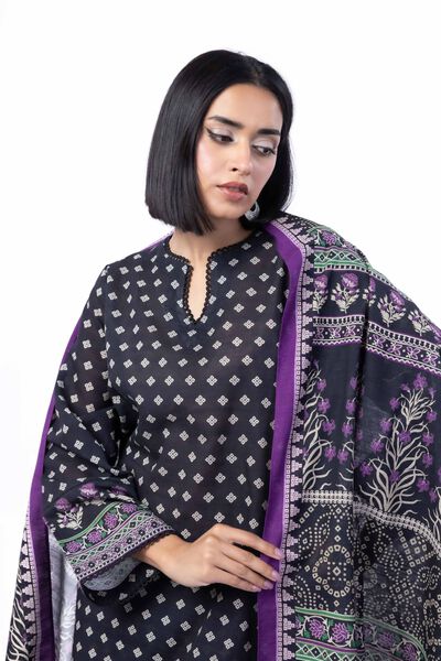 Printed | Textured Cotton | Tailored 3 Piece | GBP 40.00