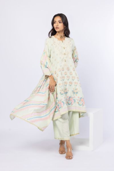 Printed | Cotton Net | Dupatta | GBP 30.00