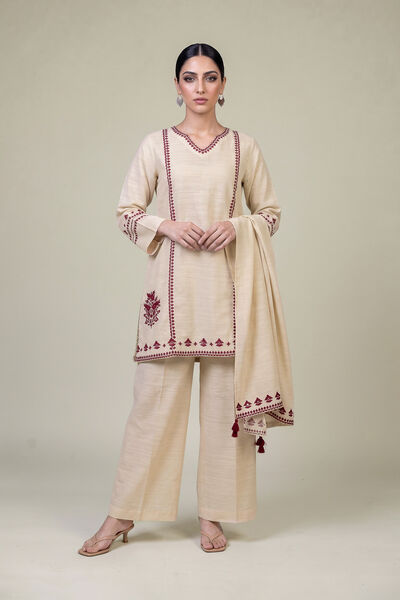 Embroidered | Light Khaddar | Solid Khaddar Pants | GBP 25.00