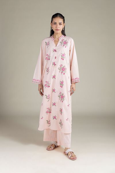 Embroidered | Textured Cambric | Solid Pants | GBP 15.00