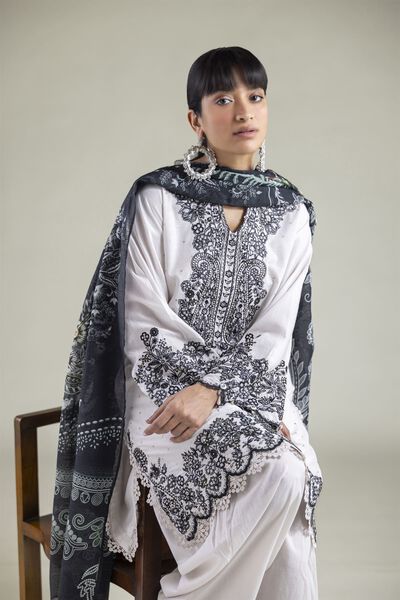 Embroidered | Cambric | Cambric Tailored 3-Piece | GBP 65.00