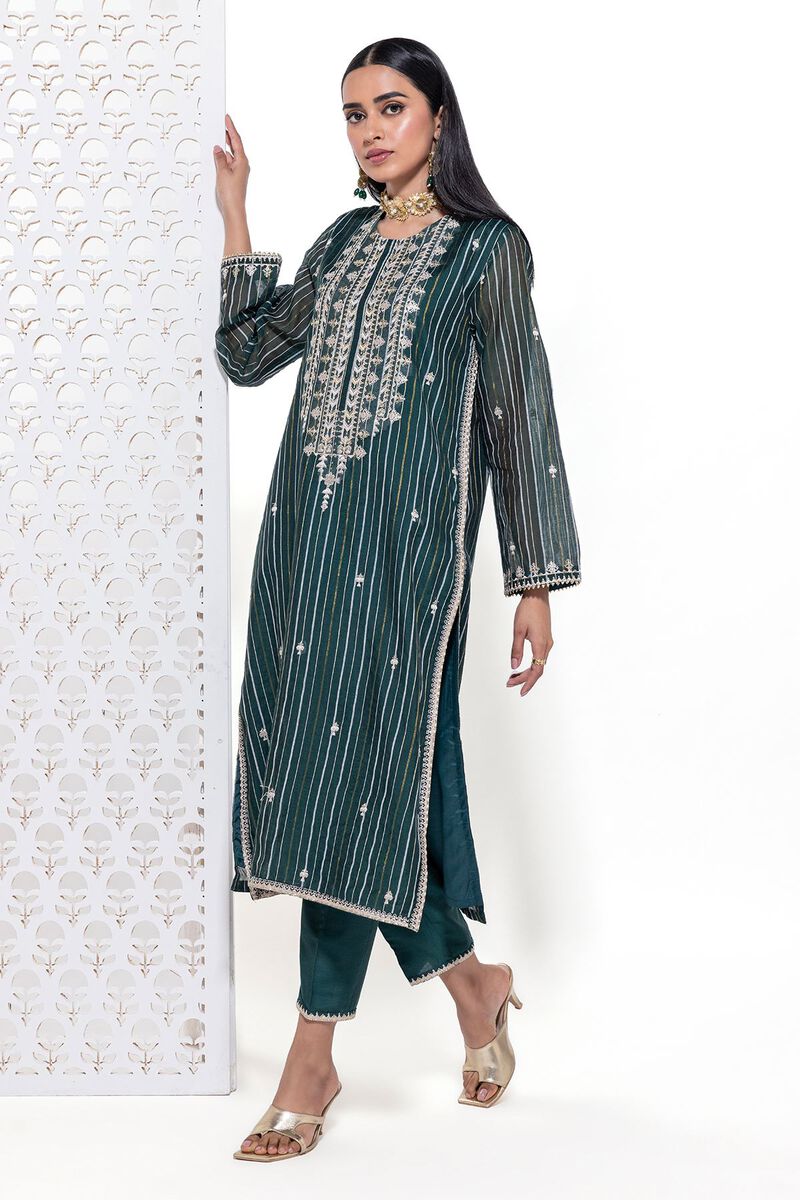 Embroidered | Zari Organza Net | Kurta | null