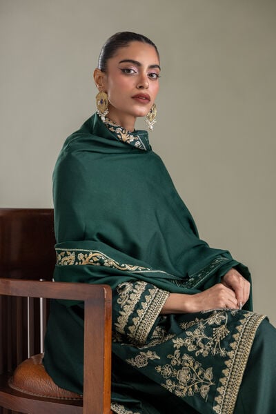 Embroidered | Rashmina Acrylic | Floral Rashmina Shawl | GBP 30.00