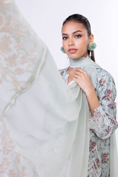 Embroidered | Bamber Chiffon | Dupatta | GBP 7.50