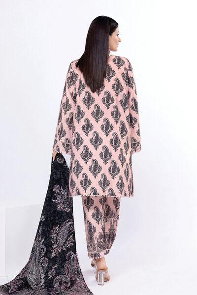 Printed | Slub Lawn | Tailored 3 Piece | GBP 25.00