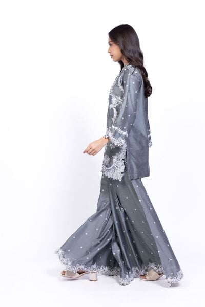 Embroidered | Raw Silk | Pants | GBP 30.00