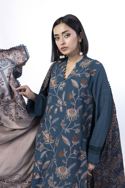 Embroidered | Khaddar | Fabrics 3 Piece | GBP 30.00