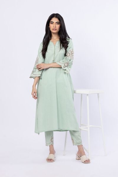 Embroidered | Linen Cotton | Pants | GBP 15.00
