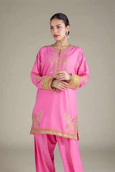 Embroidered | Raw Silk | Kurta | GBP 55.00