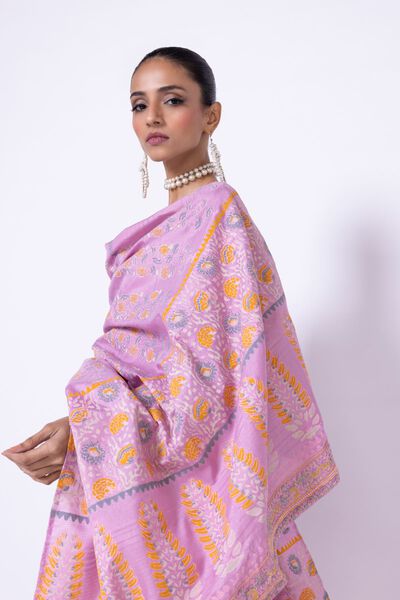Embroidered | Tusser Silk | Dupatta | GBP 7.50
