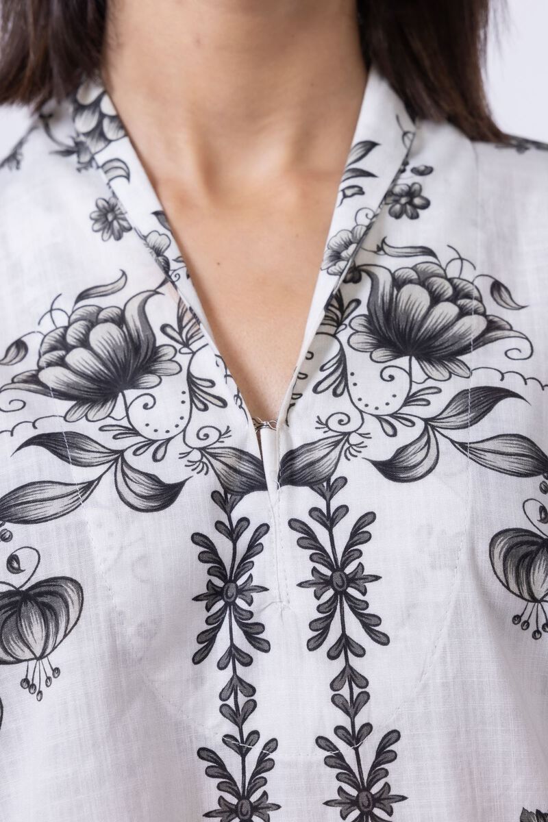 Printed | Crosshatch Poplin | Kurta | GBP 10.00
