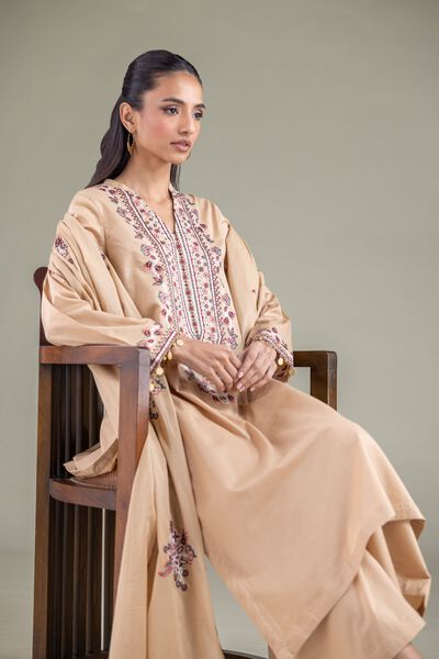 Embroidered | Cambric | Long V-Neck Kurta | GBP 15.00