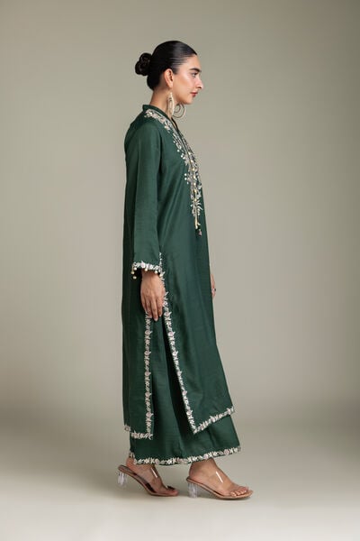 Embroidered | Raw Silk | Raw Silk Pants | GBP 40.00