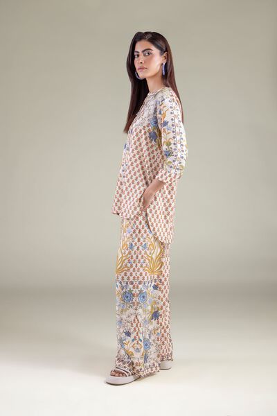 Embroidered | Textured Weave | Trousers | GBP 20.00