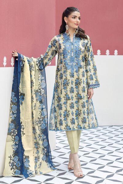 Lawn | 
Embroidered | Fabrics 3 Piece | GBP 12.00