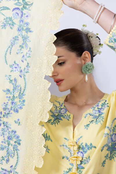 Embroidered | Cotton Square | Dupatta | GBP 35.00