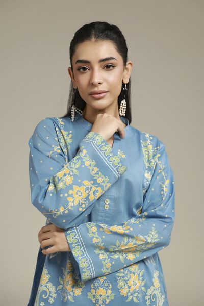 Printed | Cambric | Blue Tailored Set | GBP 35.00