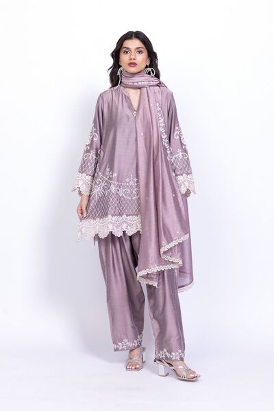 Embroidered | Raw Silk | Kurta | GBP 50.00