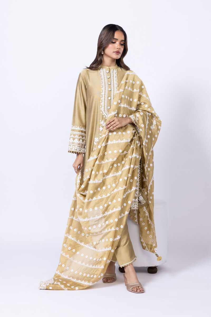 Embroidered | Cotton Net | Dupatta | GBP 12.00