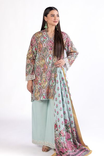 Embroidered | Cambric | Fabrics 3 Piece | GBP 12.00