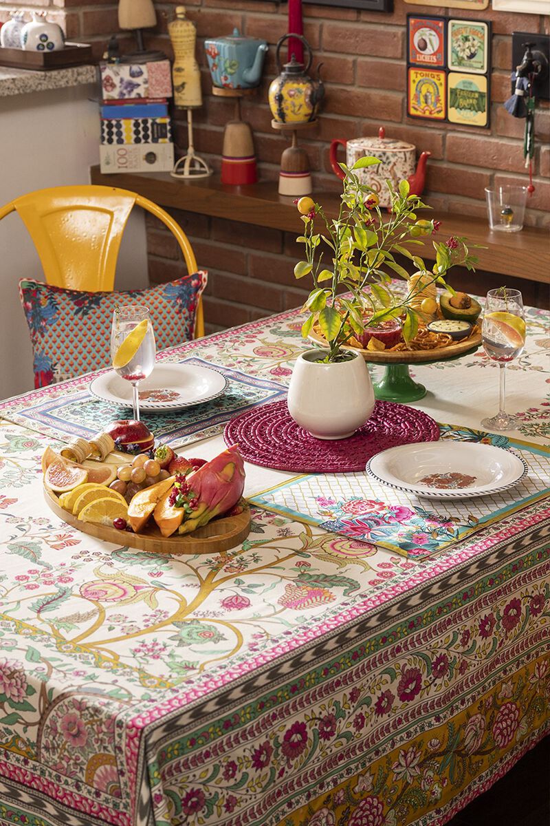 Cotton | Printed | Table Cover | null