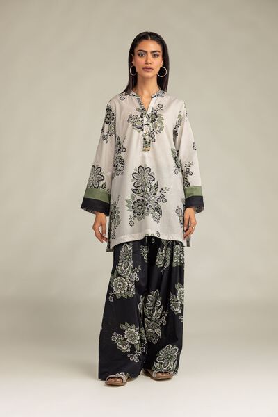 Printed | Cambric | Floral Black Shalwar | GBP 25.00