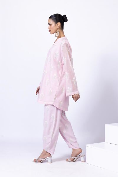 Embroidered | Crosshatch Raw Silk | Shalwar | GBP 7.50