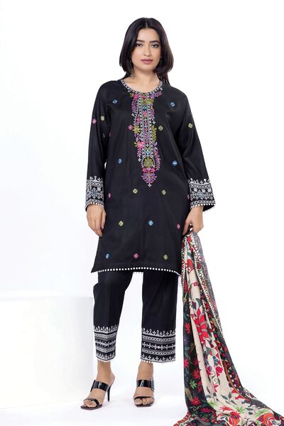 Embroidered | Dobby | Fabrics 3 Piece | GBP 22.50