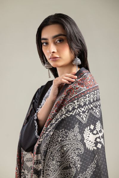 Embroidered | Mesuri | Black Mesuri Dupatta | GBP 15.00