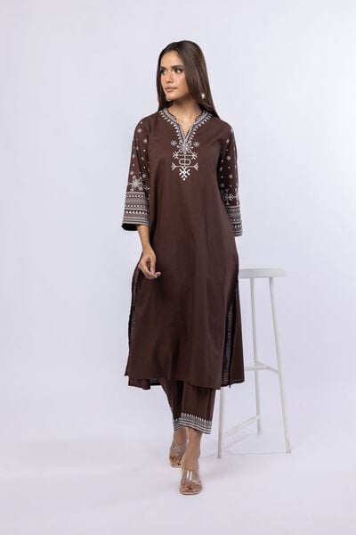 Embroidered | Crosshatch Poplin | Kurta | GBP 20.00
