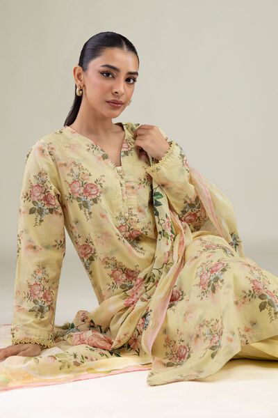 Printed | Cotton Dobby | Floral Printed Kurta | GBP 30.00