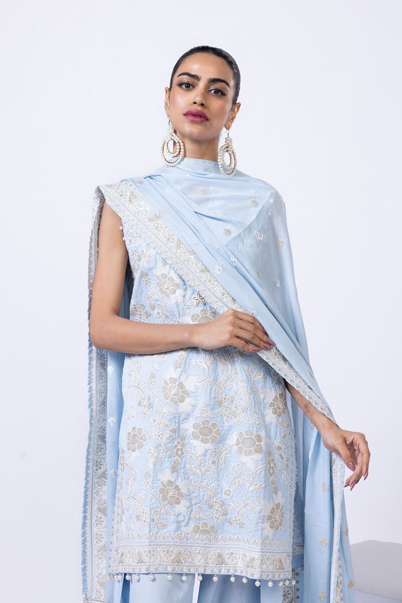 Embroidered | Light Thai Silk | Dupatta | GBP 20.00