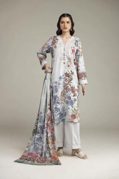 Embroidered | Cambric | Fabrics 3 Piece | GBP 45.00