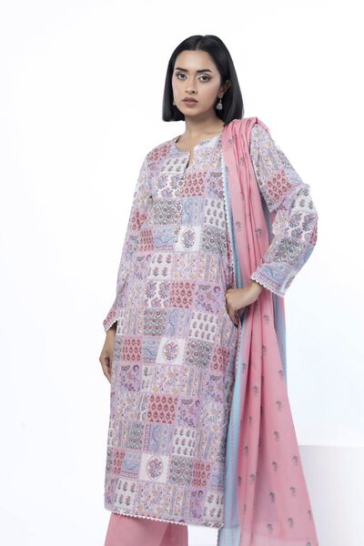 Printed | Cotton | Tailored 3 Piece | GBP 40.00