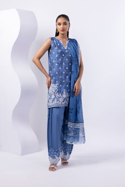 Embroidered | Crosshatch Raw Silk | Kurta | GBP 40.00