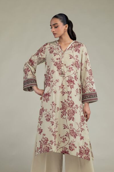 Printed | Cambric | Cambric Longline Kurta | GBP 30.00