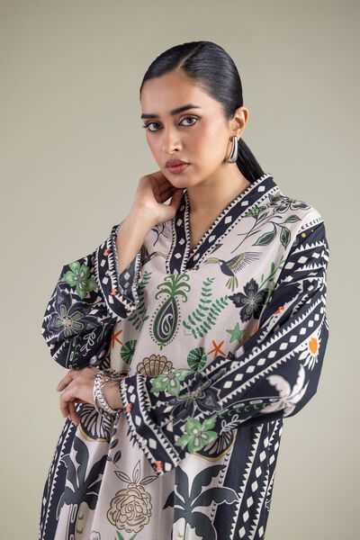 Embroidered | Cambric | Printed Cambric Kurta | GBP 17.50
