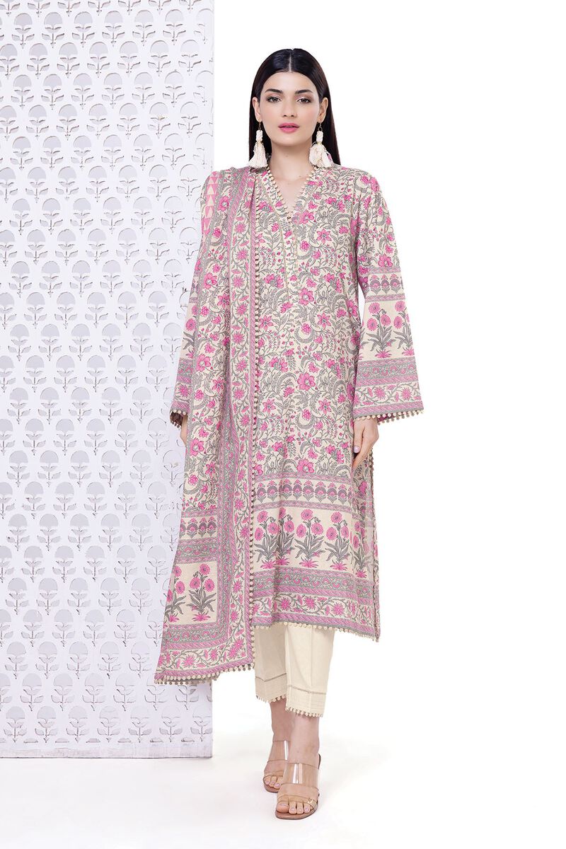 Printed | Karandi | Fabrics 3 Piece | null