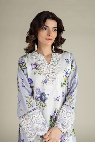 Embroidered | Satin | Fabrics 2 Piece | Top and Bottom | GBP 30.00