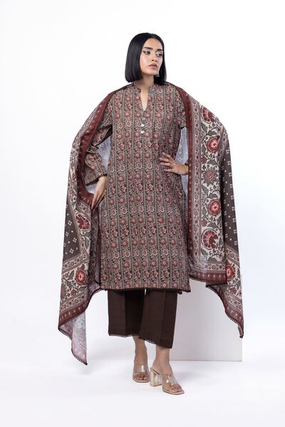 Printed | Textured Cotton | Tailored 3 Piece | GBP 40.00