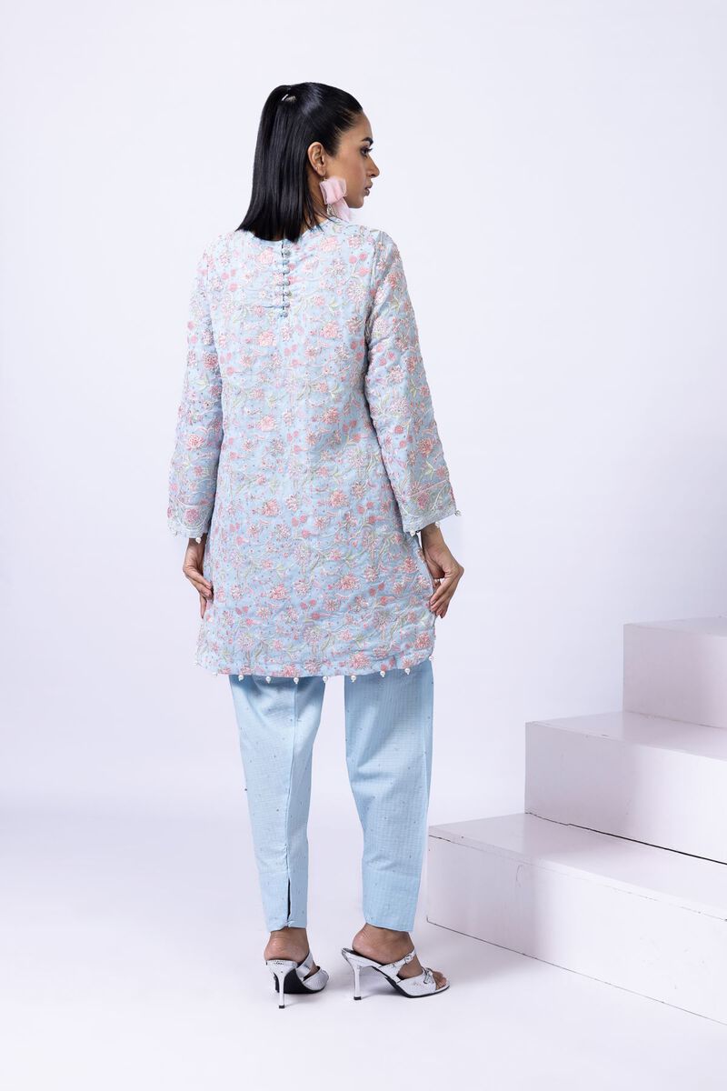Embroidered | Polyester Crinkle Chiffon | Kurta | GBP 70.00