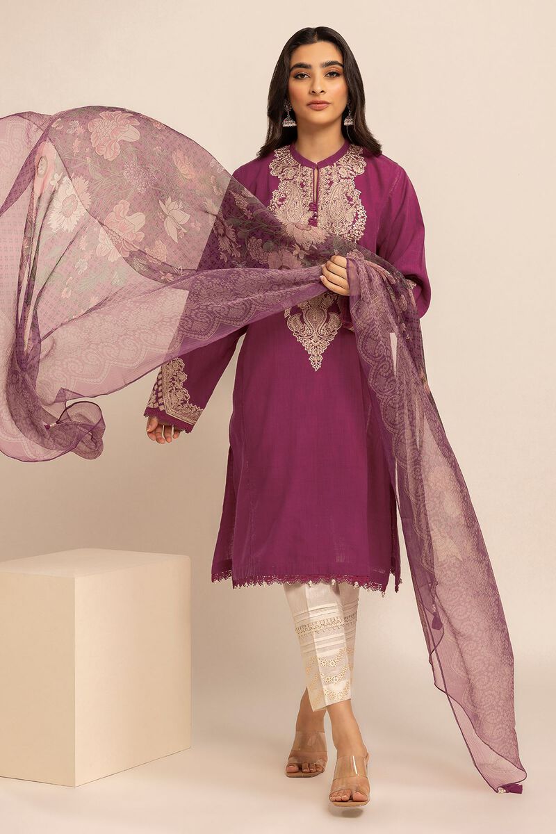 Crosshatch | Embroidered | Fabrics 2 Piece | Top Dupatta | null