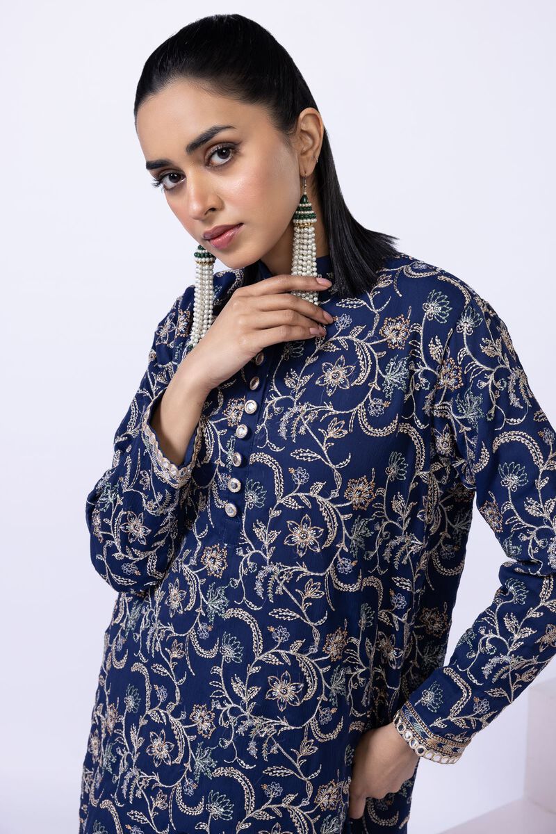 Embroidered | Polyester Crinkle Chiffon | Kurta | GBP 30.00