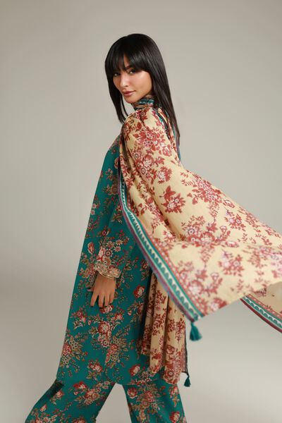 Embroidered | Lawn | Floral Lawn Dupatta | GBP 15.00