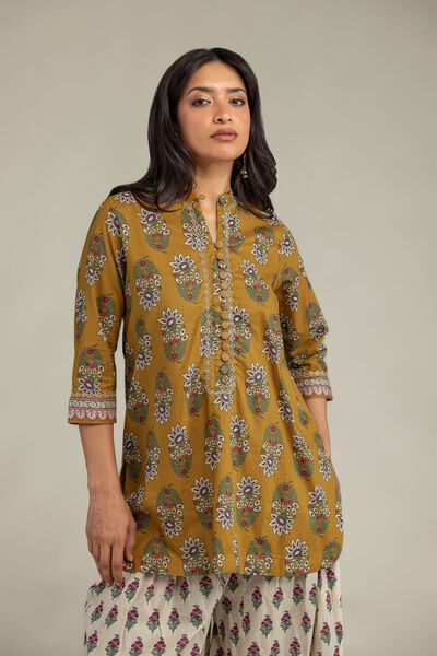 Embroidered | Cambric | Cambric Floral Kurta | GBP 15.00