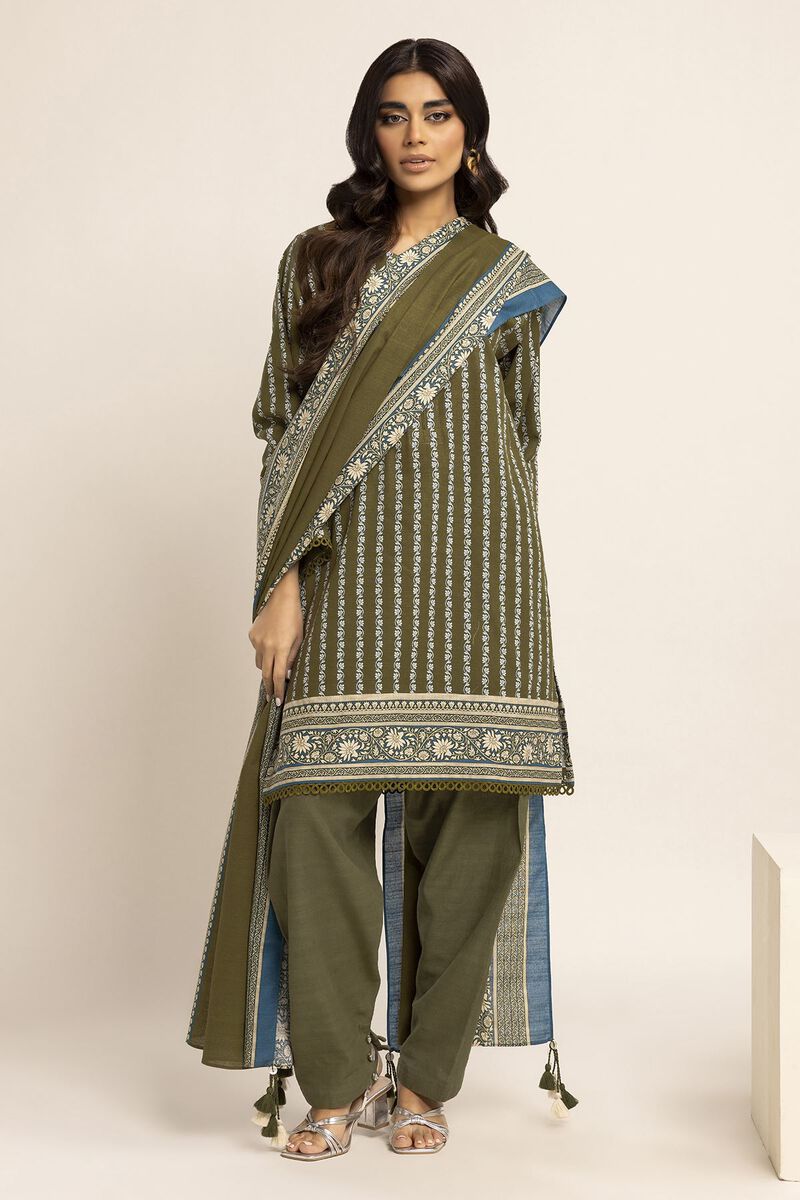Printed | Light Khaddar | Fabrics 3 Piece | null