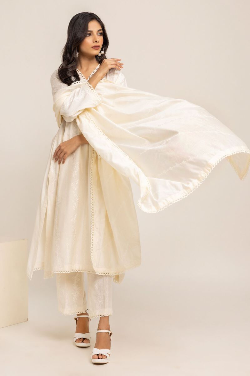 Embroidered | Cotton Net | Dupatta | null