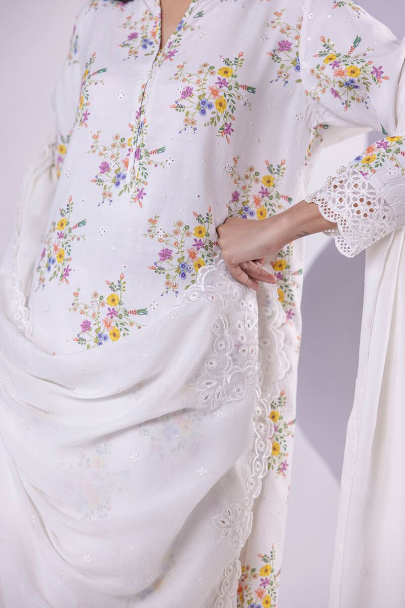 Embroidered | Light Thai Silk | Dupatta | null